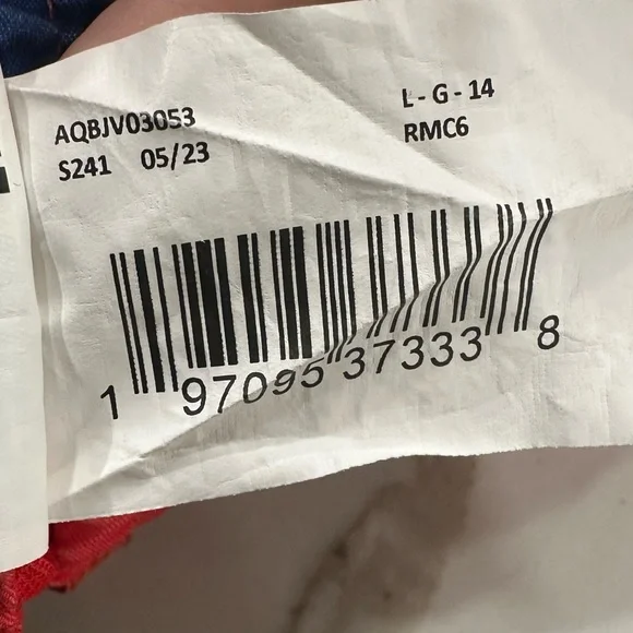 Quiksilver Boys Red Floral “Everyday Mix Volleyball” Swim Trunks Size Large 14 - Picture 12 of 12